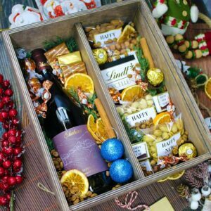 Подарочный набор в деревянном боксе