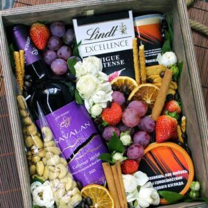 Подарочный набор в деревянном боксе