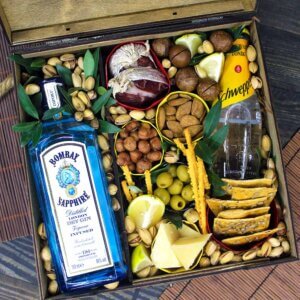 Подарочный набор в деревянном боксе