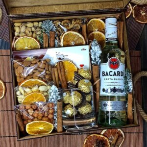 Подарочный набор в деревянном боксе